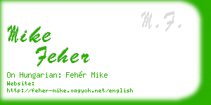 mike feher business card